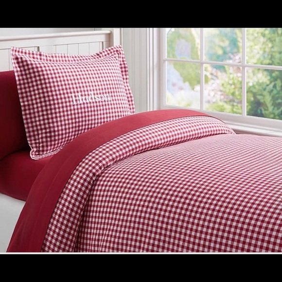 Pottery Barn Kids Bedding Pottery Kids Red Gingham Check Full